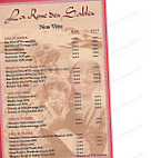 La Rose Des Sables menu