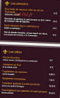 Le Val d'Aoste menu