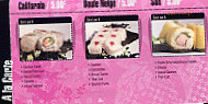 Star Sushi menu