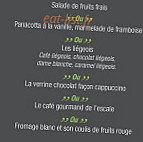 L' Escale menu