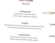 Le Refuge Du Skieur menu