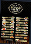 La Bonne Broche menu