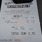 Raymond 3 menu