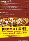 Pizza Les colonnes. menu