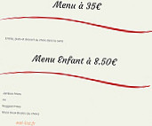 Le Bistro menu