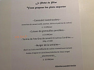 Le Pêché Du Pilat menu