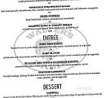 Walter's Basin menu