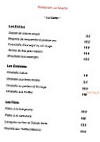 La Taverne menu