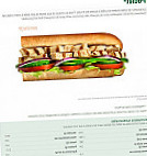 Subway menu