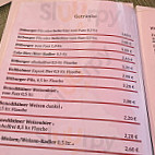 Naturfreundehaus menu