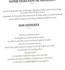 Au P'tit Normand Cambremer menu