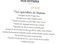 Au P'tit Normand Cambremer menu