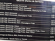 La Joliette menu