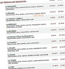 Le Kiosque à Pizzas menu