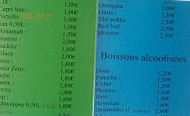 Chez Bébert menu