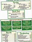 Greenebow's menu