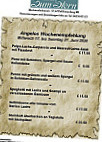 Gaststätte Zum Stern Pizzeria menu