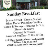 Pine Crest Inn Piatti