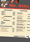 Mr Ribs menu