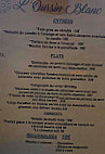 L'oursin Blanc menu