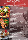 Le Rambaud menu