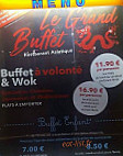 Le Grand Buffet menu