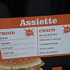 Friterie De La Zone menu