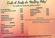 Le Melting Potes menu