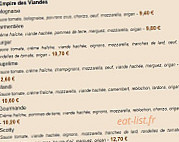 Creperie de l'Enclos menu