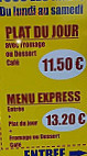 Chez Isa menu