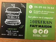 Burg’art menu