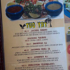 El Rey Azteca menu