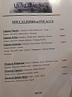 La Mezzaluna menu