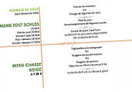 Les Soldanelles menu