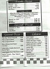 Planet Pizza menu