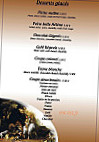 L'auberge'in menu