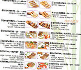 Sukiyaki Shop menu