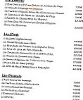 Auberge Du Fraissinet menu