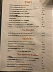 Au Vieux Four menu