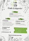 La Table du Coq menu