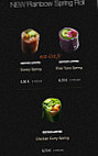 Sushi Shop menu