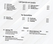 Cafe Ambiente menu