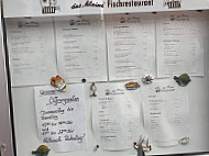 Das Kleine Fischrestaurant menu