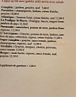 L' Orchidée menu