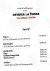 Osteria La Torre menu