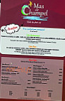 Le Champ'el menu