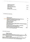 Le Grand Cafe menu