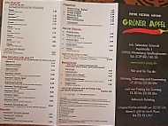 Grüner Apfel Bistro-pizzeria menu