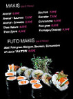 Le Coté Sushi menu