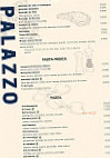 Palazzo menu